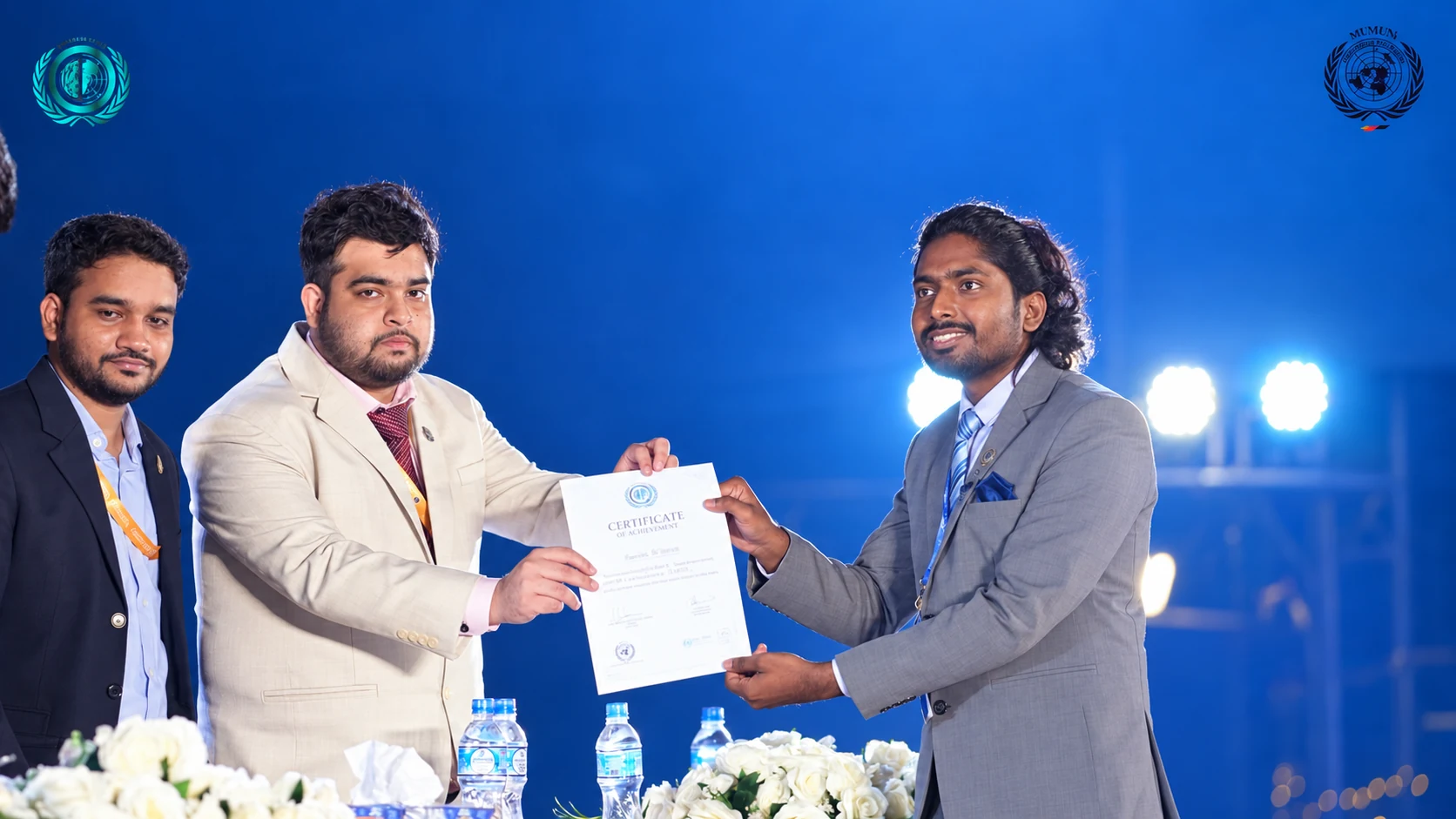 Receiving the Special Mention Award for representing the Republic of Slovenia in the ECOFIN committee at Metropolitan University National Model United Nations 2025.
